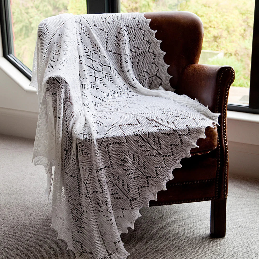 Pure Wool Christening Shawl