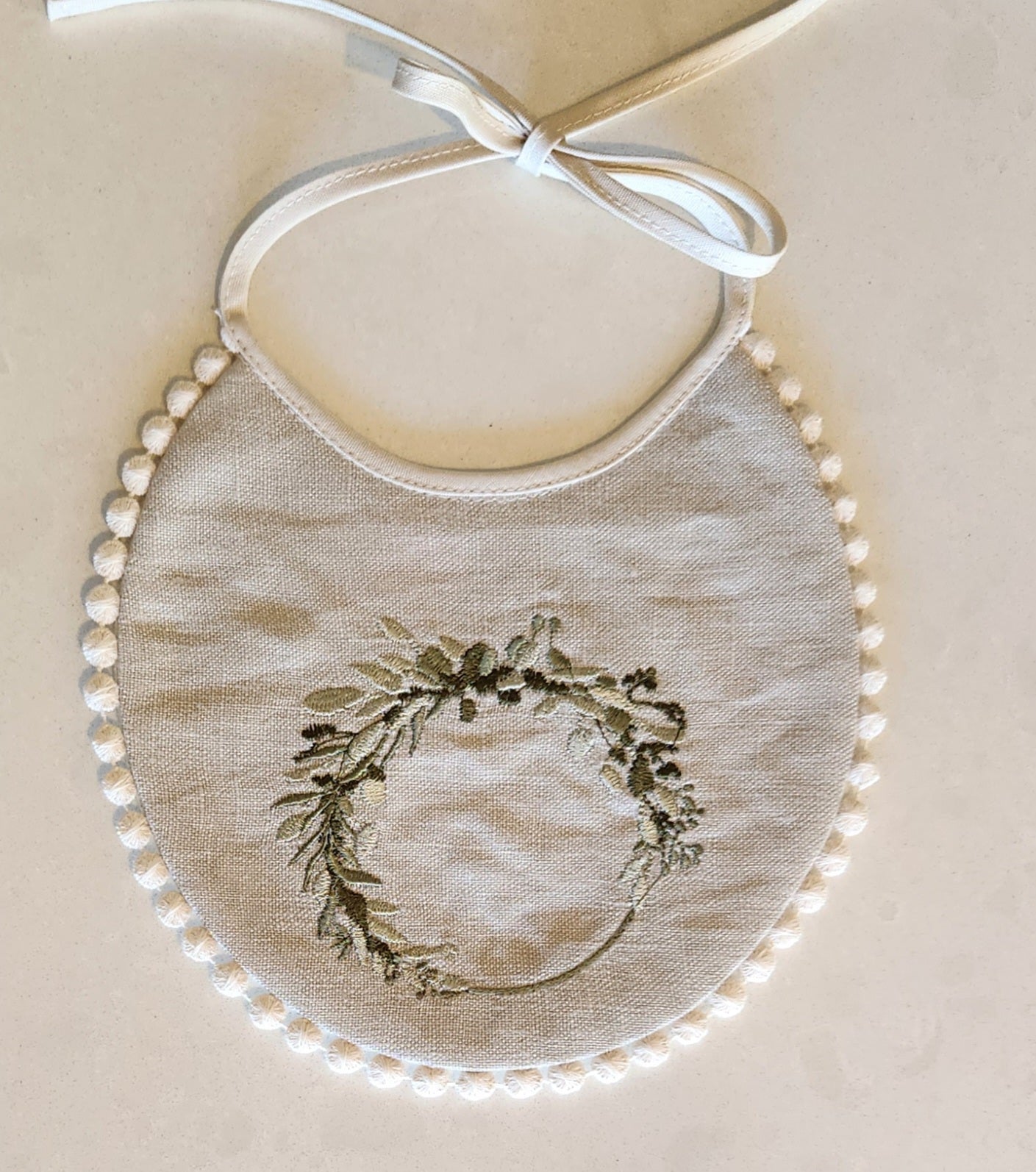 Embroidered Baby Bib