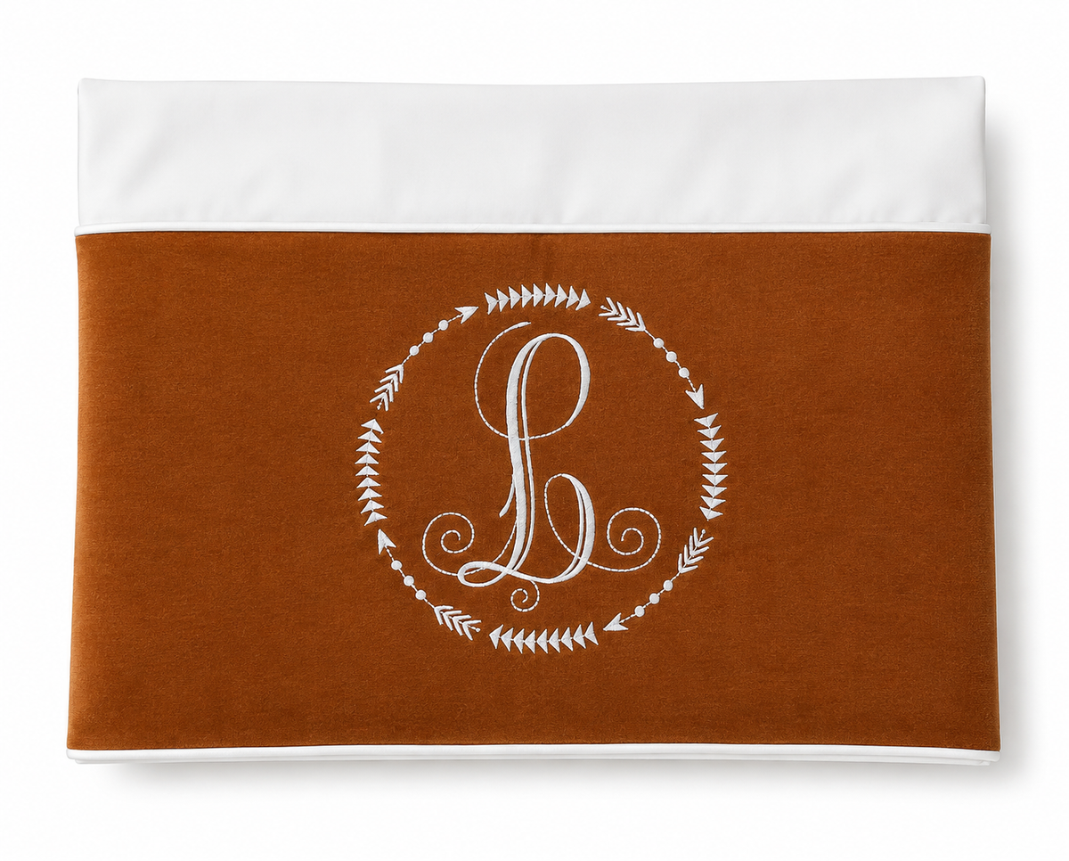2pc Bassinet Sheet Set, Personalised Embroidery on Linen
