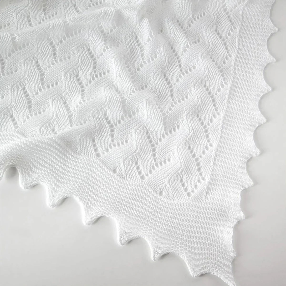 Lacy Cotton Baby Shawl