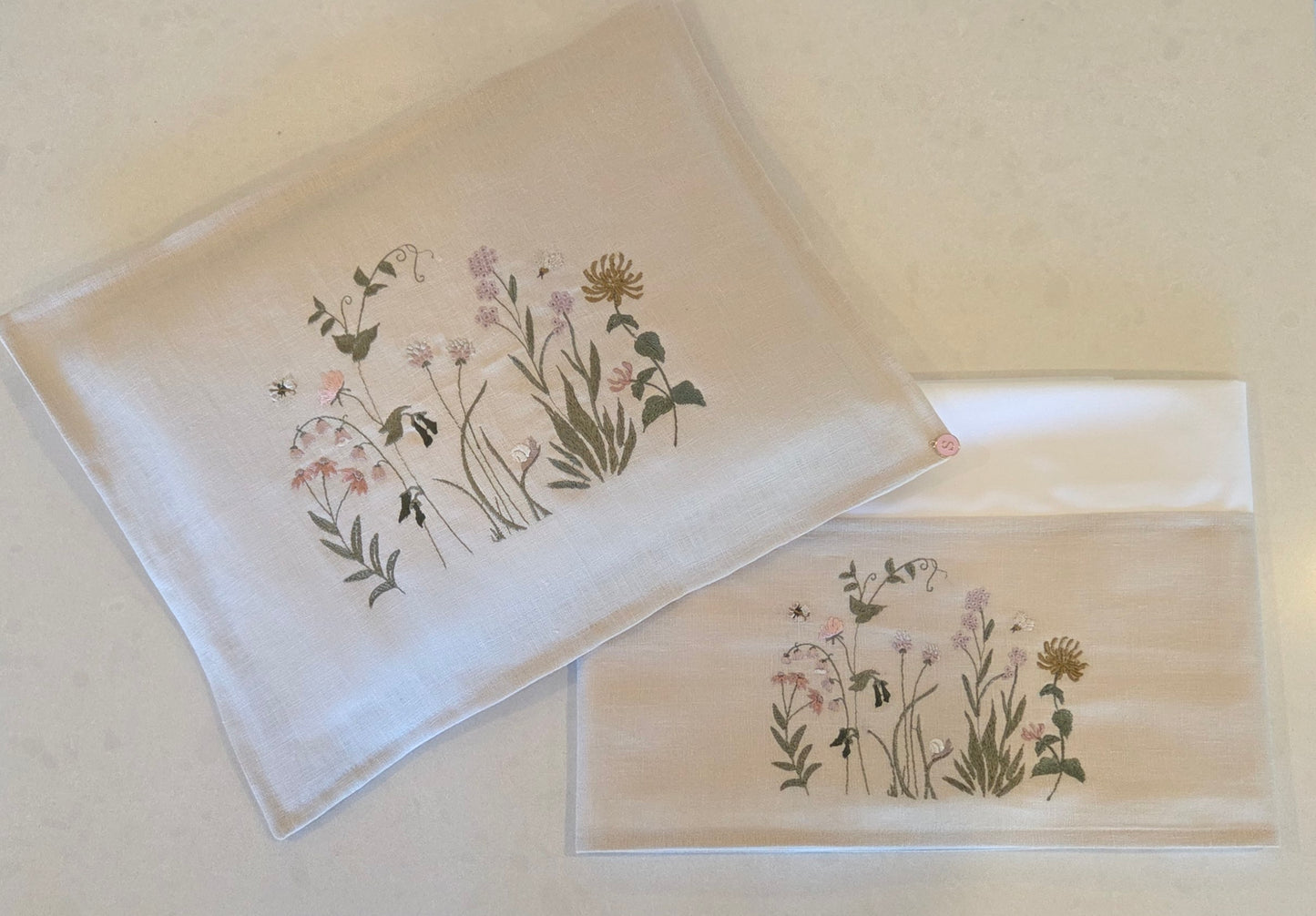'My Cottage Garden' 2pc Bassinet/Pram Sheet Set
