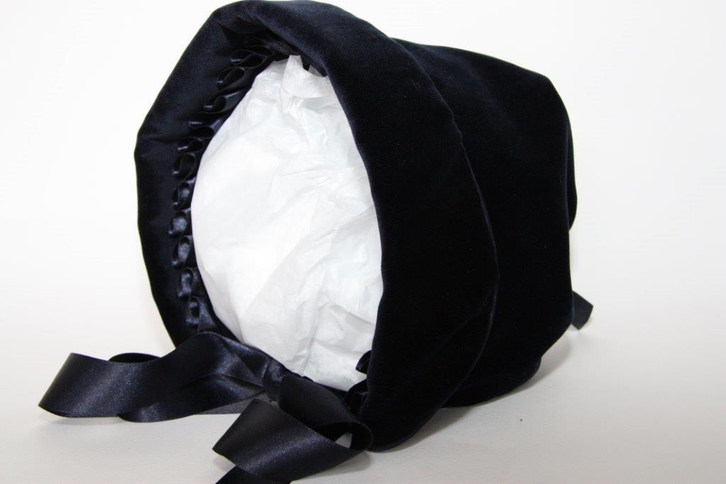 Exclusive Navy Velvet Bonnet
