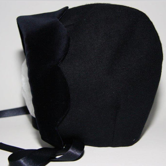 Exclusive Navy Wool Bonnet