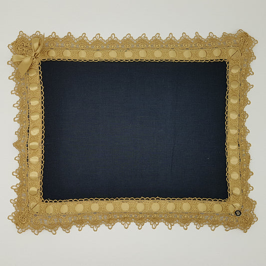 Exclusive Baby Wrap & Pillowcase Set - Soft Cotton with Gold Lace