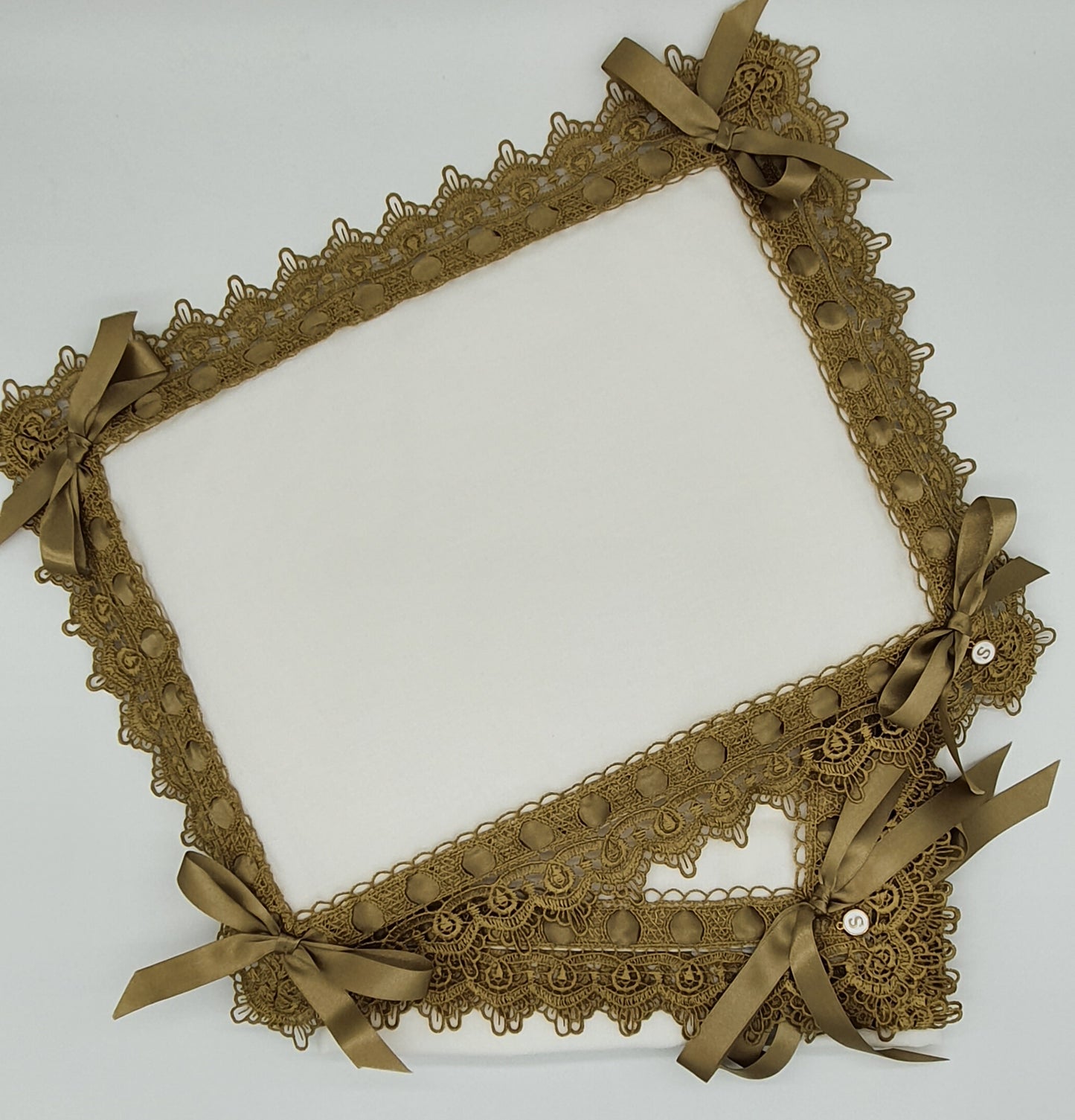 Exclusive Baby Wrap & Pillowcase Set - Soft Cotton with Gold Lace