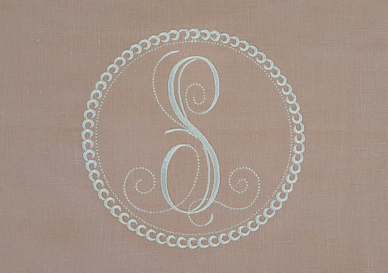 2pc Bassinet Sheet Set, Personalised Embroidery on Linen