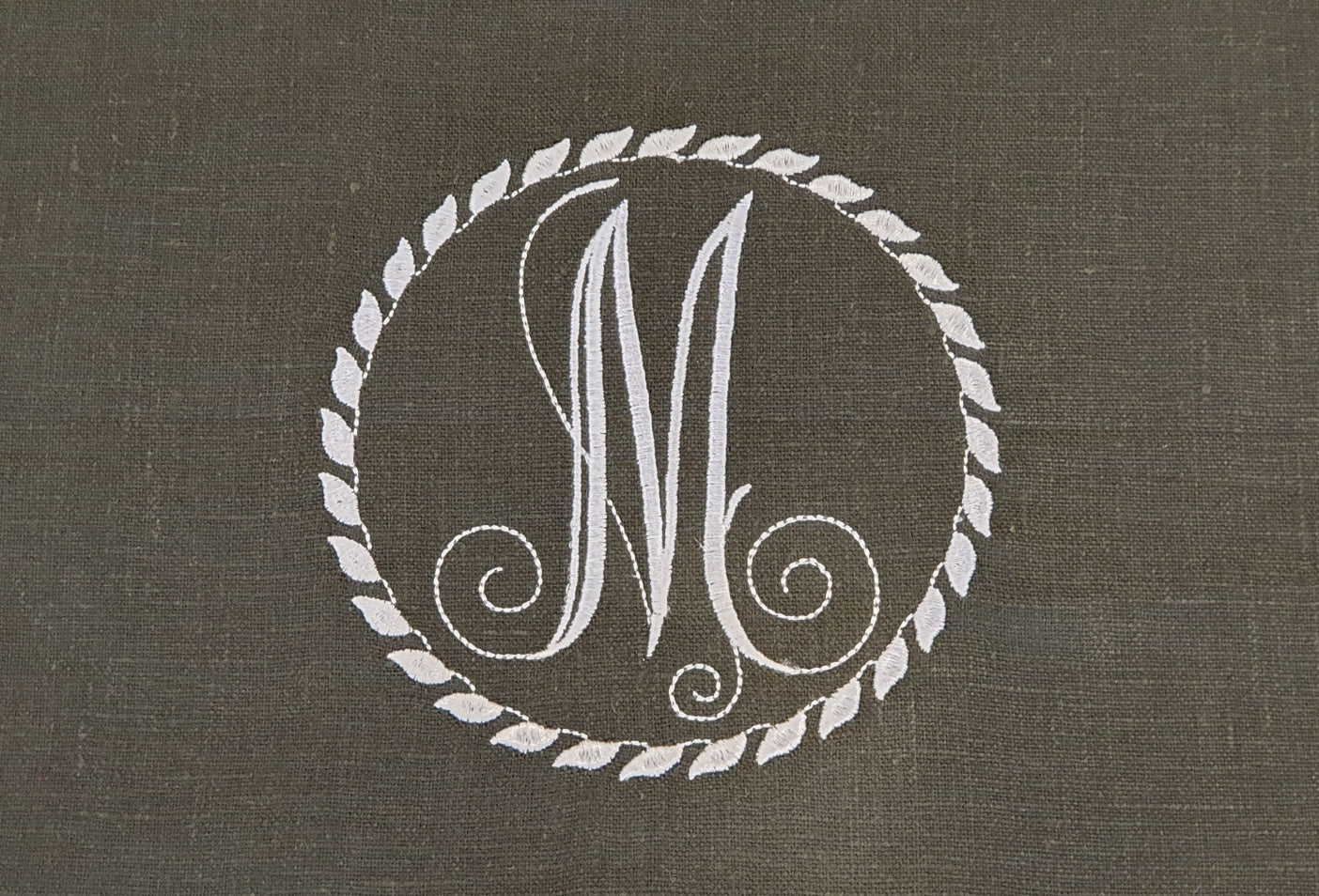 2pc Bassinet Sheet Set, Personalised Embroidery on Linen