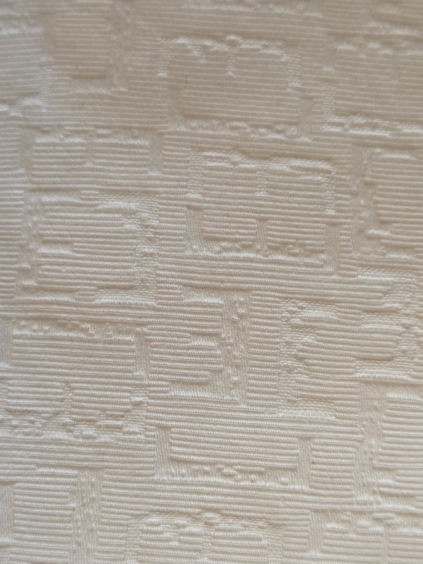 Ivory Jacquard Pillowcase,  Mini Flange