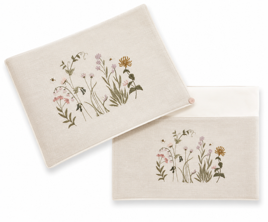 'My Cottage Garden' 2pc Bassinet/Pram Sheet Set
