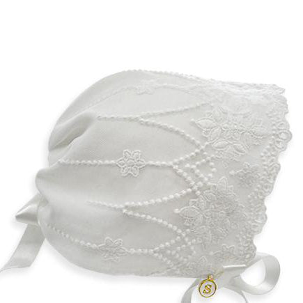 Lace Lined Ivory Bonnet