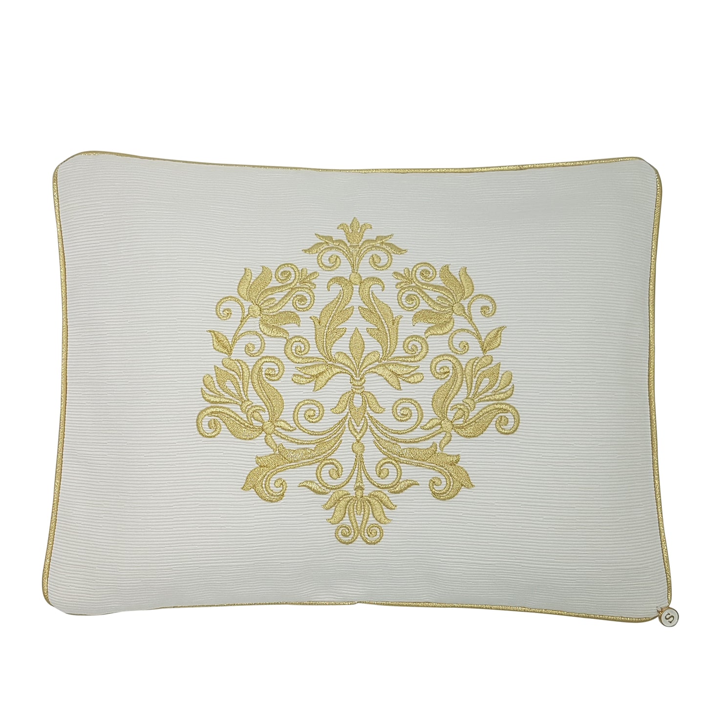 'GOLD BOTANICALS' Embroidered Pillowcase