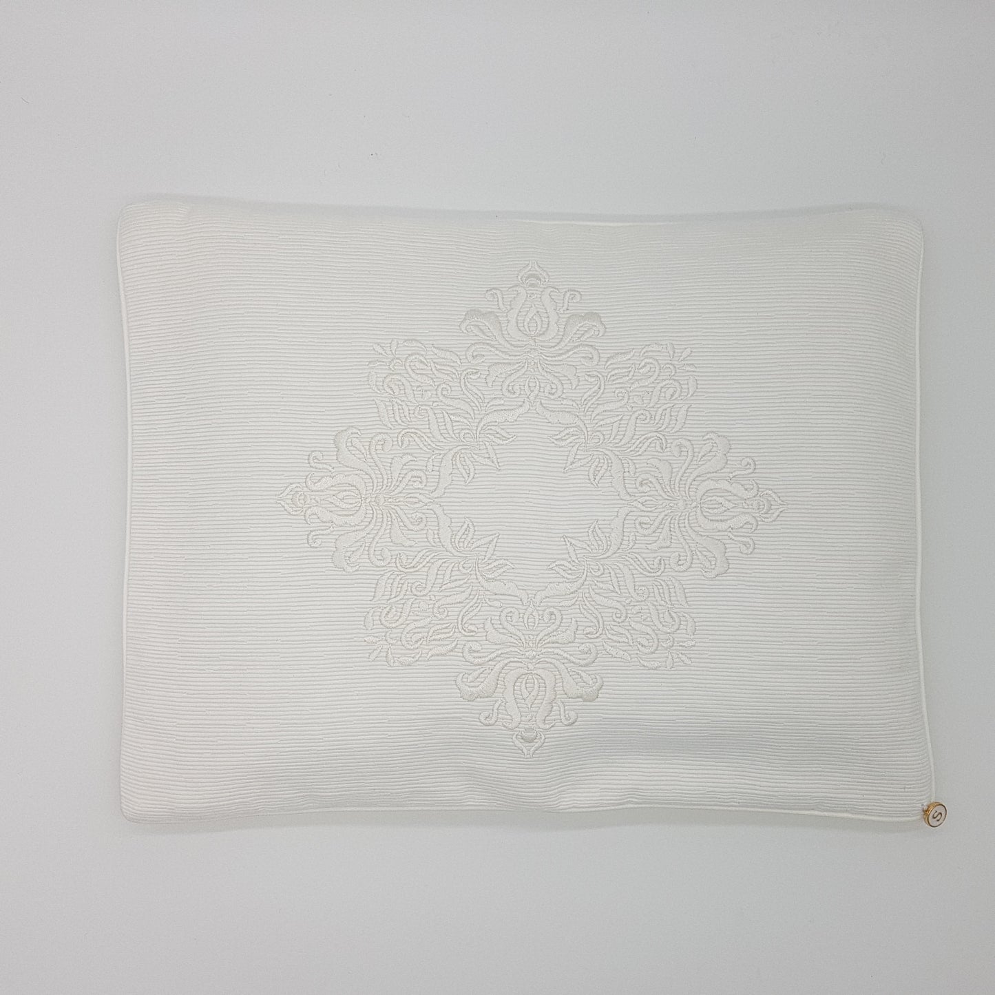 'Golden Damask' Embroidered Pillowcase