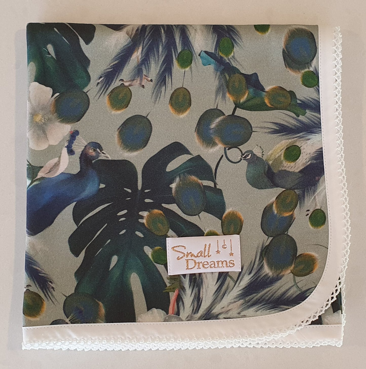 'Proud as ... a Peacock' Organic Cotton Baby Wrap