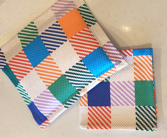 'Colourful Terrazzo' Organic Cotton Baby Wrap & Pillowcase